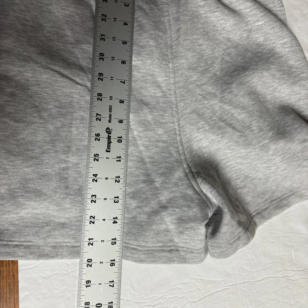Snipes Mens Heather Gray Fleece Sweat Shorts Size Medium Streetwear Drawstring
